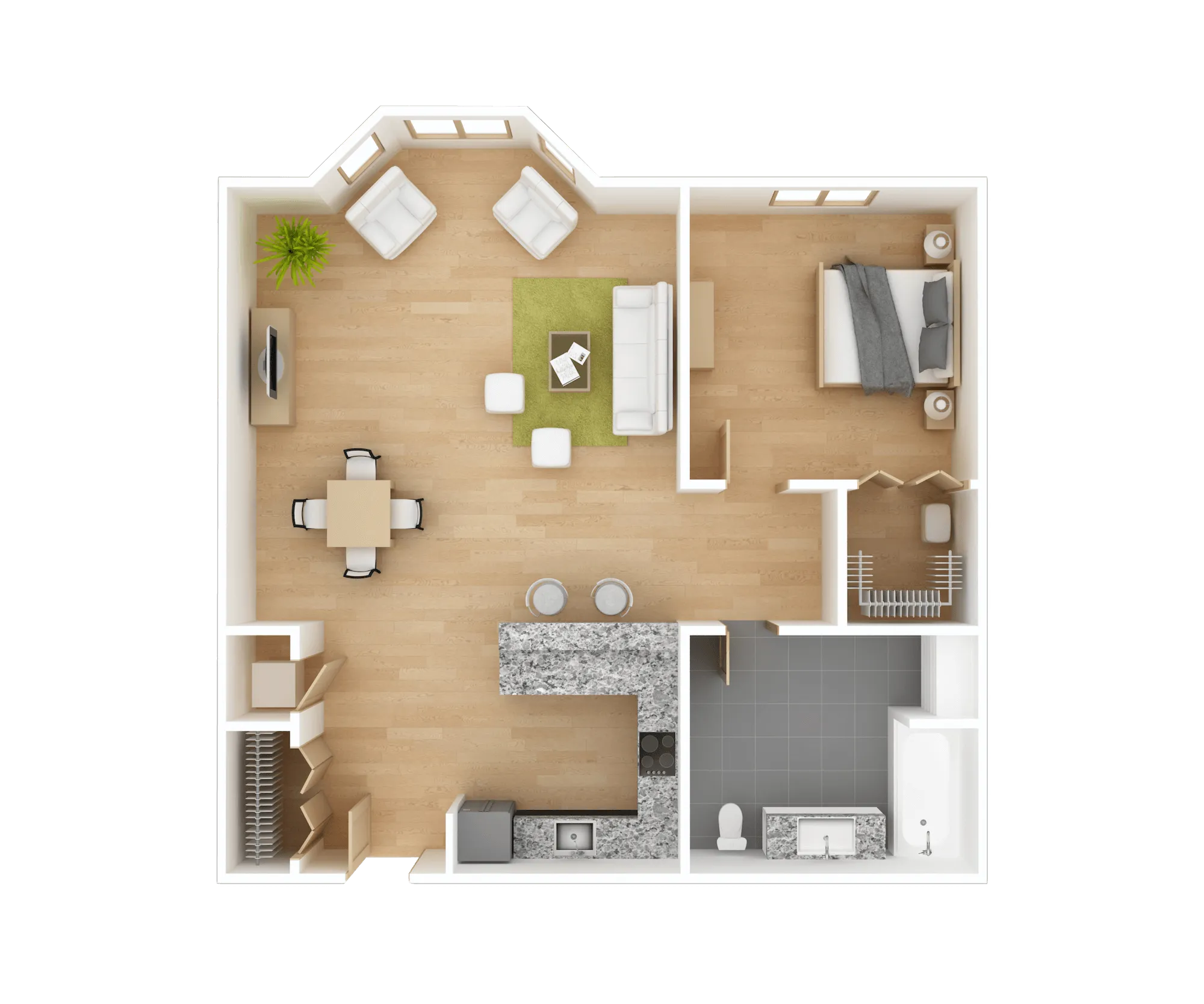 Planta baixa de casa pequena